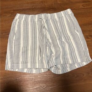 Abercrombie & Fitch Blue and White Striped Men's Shorts